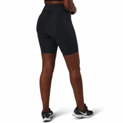 Flattering High Waist Bike Tig Black