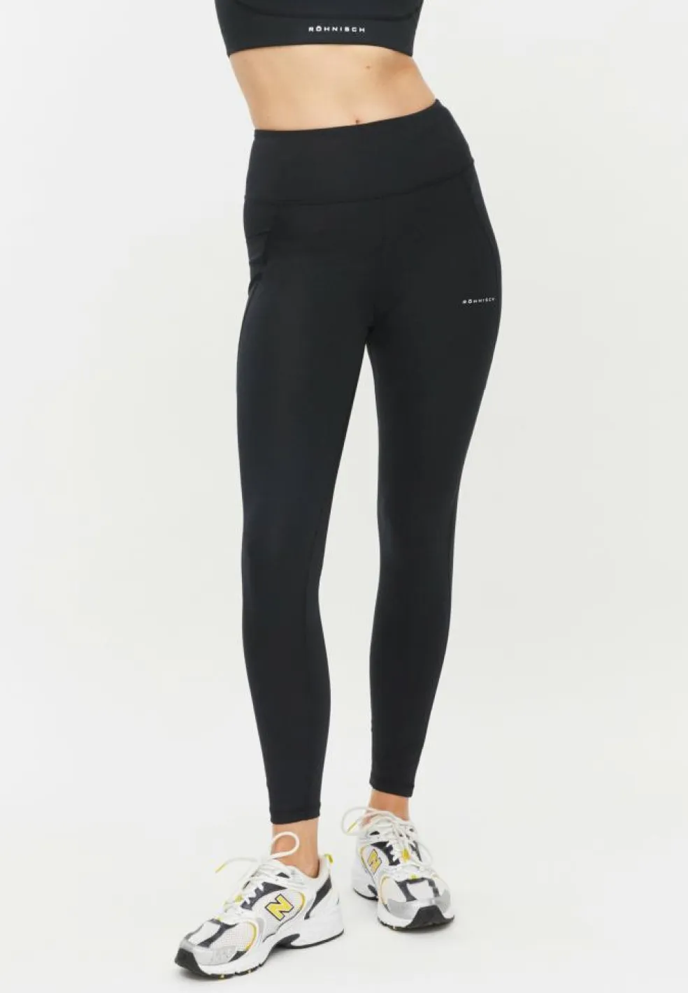 Flattering High Waist Tights Black