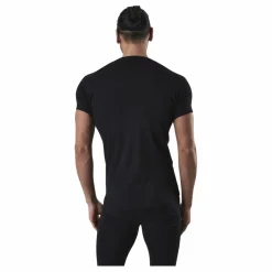 Floki Short Sleeve Slim Fit 100% Merino Wool Black
