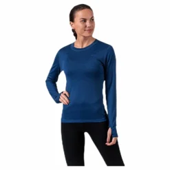 Flora Merino LS Blue