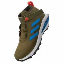 Fortarun All Terrain Cloudfoam Sport Running Elastic Lace and Top Strap Shoes Focus Olive / Pulse Blue / Shadow Olive