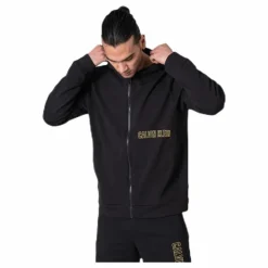 Full Zip Hooded Jacket  Black