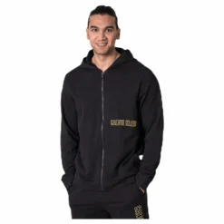 Full Zip Hooded Jacket  Black