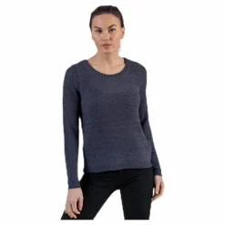 Geena Xo L/S Pullover Knt Blue