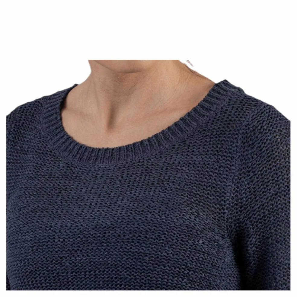 Geena Xo L/S Pullover Knt Blue