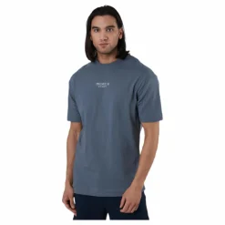 Geo Box Fit Ss Tee Blue