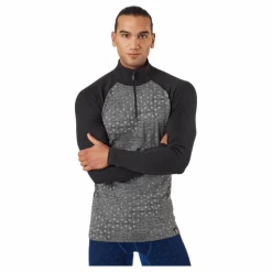 Geo Merino Wool Halfzip Dgrey