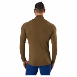 Geo Merino Wool Halfzip Moss