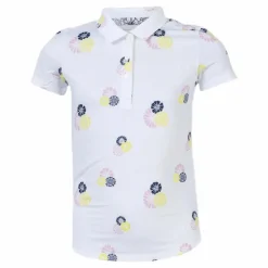 Girls Blossom Polo White