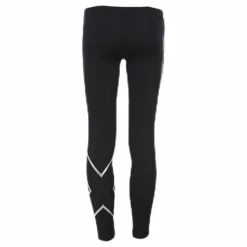 Girl`s Compression Tights-U Junior Black/Silver