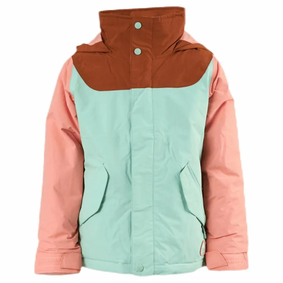 Girls Elodie Jacket Blue/Pink/Brown