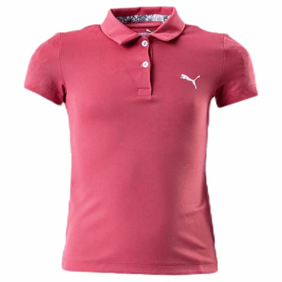 Girls Essential Polo Pink