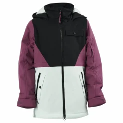 Girls' Khione 2l Jacket True Black/vivid Viola/jewel G