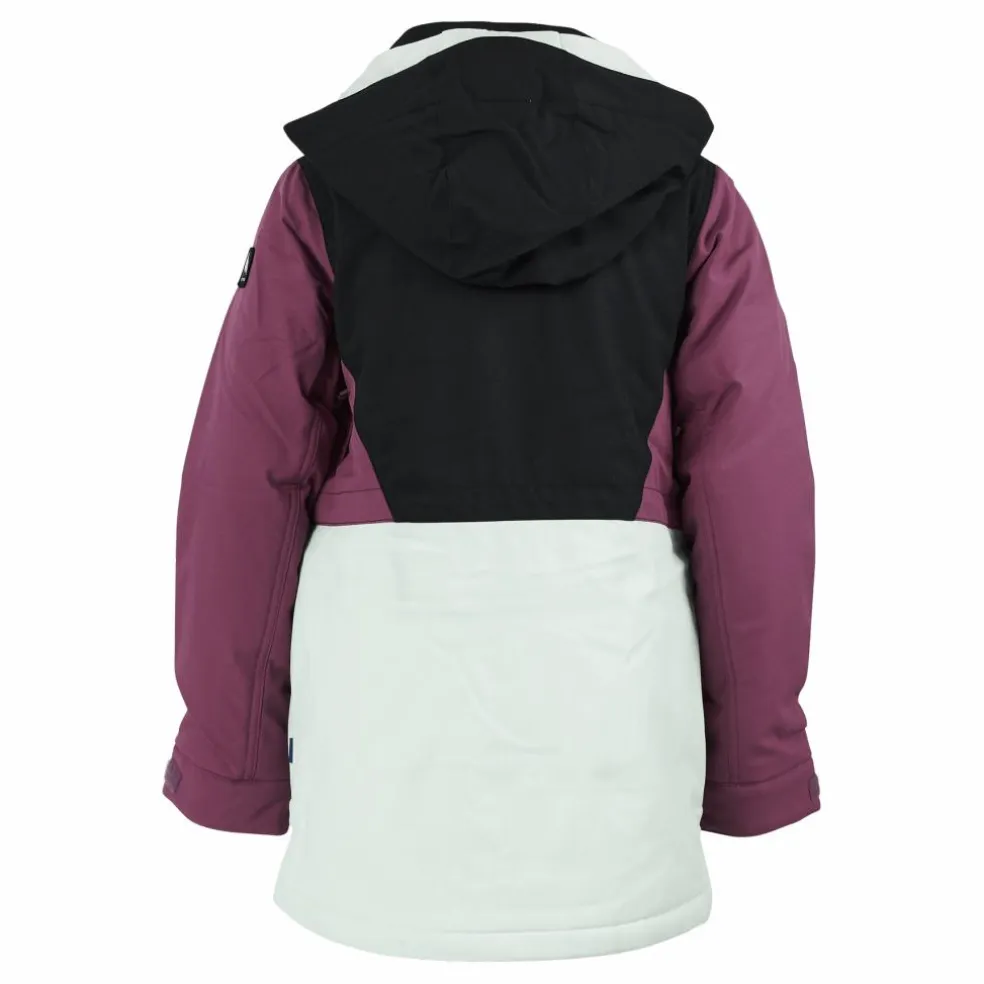 Girls' Khione 2l Jacket True Black/vivid Viola/jewel G