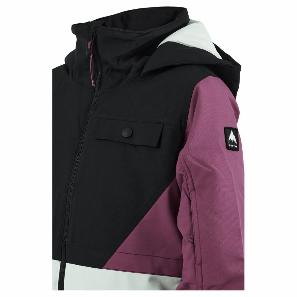 Girls' Khione 2l Jacket True Black/vivid Viola/jewel G