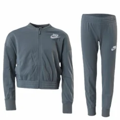 Girls Track Suit Tape  White/Grey