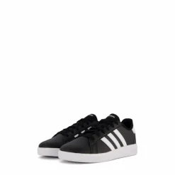 Grand Court Lifestyle Tennis Lace-Up Shoes Core Black / Cloud White / Core Black
