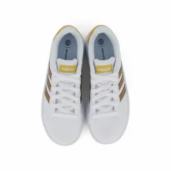 Grand Court Sustainable Lace Shoes Cloud White / Cloud White / Matte Gold