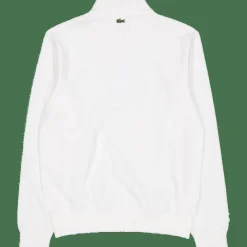 High Neck Zip-up Print Sweatsh White 70v