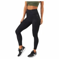 High Waist Leggings Patterned/Black