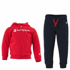 Hooded Full Zip Suit Junior Red