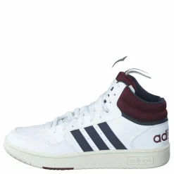 Hoops 3.0 Mid Lifestyle Basketball Classic Vintage Shoes Cloud White / Shadow Navy / Shadow Red