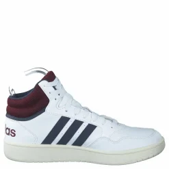 Hoops 3.0 Mid Lifestyle Basketball Classic Vintage Shoes Cloud White / Shadow Navy / Shadow Red