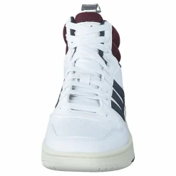 Hoops 3.0 Mid Lifestyle Basketball Classic Vintage Shoes Cloud White / Shadow Navy / Shadow Red