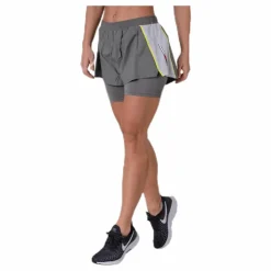 2-IN-1 Woven Shorts Grey