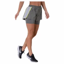 2-IN-1 Woven Shorts Grey