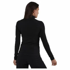 Irene Ls Rollneck Top Black