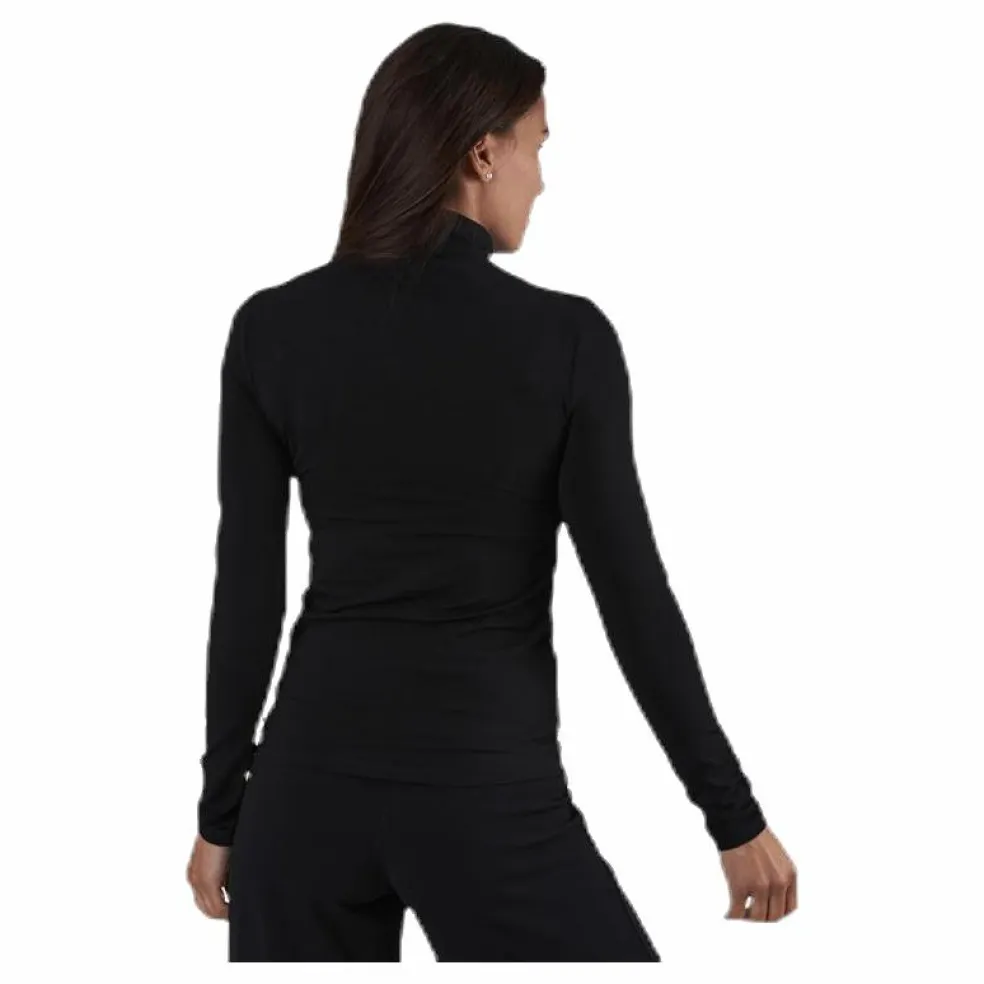 Irene Ls Rollneck Top Black