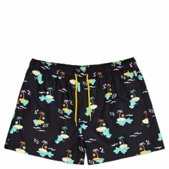 Island In The Sun Swim Shorts Black/multi