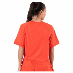 Jacquard Performance Boxy Top Orange