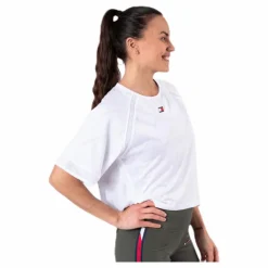 Jacquard Performance Boxy Top White