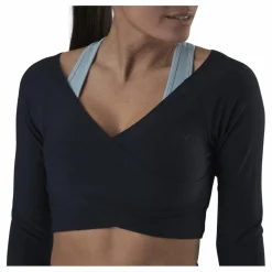 Jana Ls Train Crop Top Blue