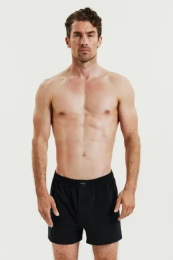 Jersey Boxer Shorts 2-pack Black