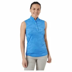 Jess Ss Polo Shirt Pacific