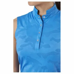 Jess Ss Polo Shirt Pacific