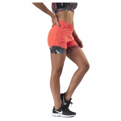 Judie Aop Loose Training Shorts Red