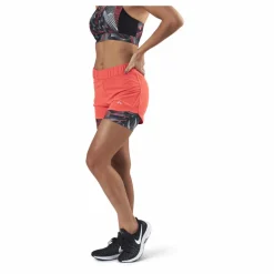 Judie Aop Loose Training Shorts Red