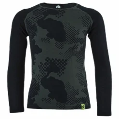 Junior Freeride Merino Wool Crew Green