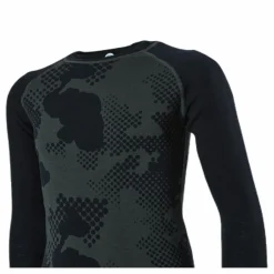 Junior Freeride Merino Wool Crew Green