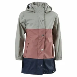 Junior Imber Rain Coat Pink/Blue/Grey