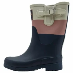 Junior June Rubber Boot Blue/Pink/Grey