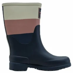 Junior June Rubber Boot Blue/Pink/Grey