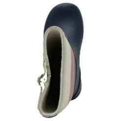 Junior June Rubber Boot Blue/Pink/Grey