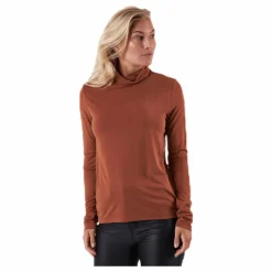 Kamala Ls Rollneck  Top  Brown
