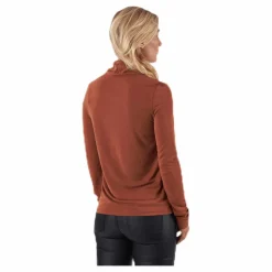 Kamala Ls Rollneck  Top  Brown