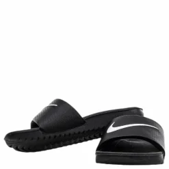 Kawa Little/Big Kids' Slides BLACK/WHITE
